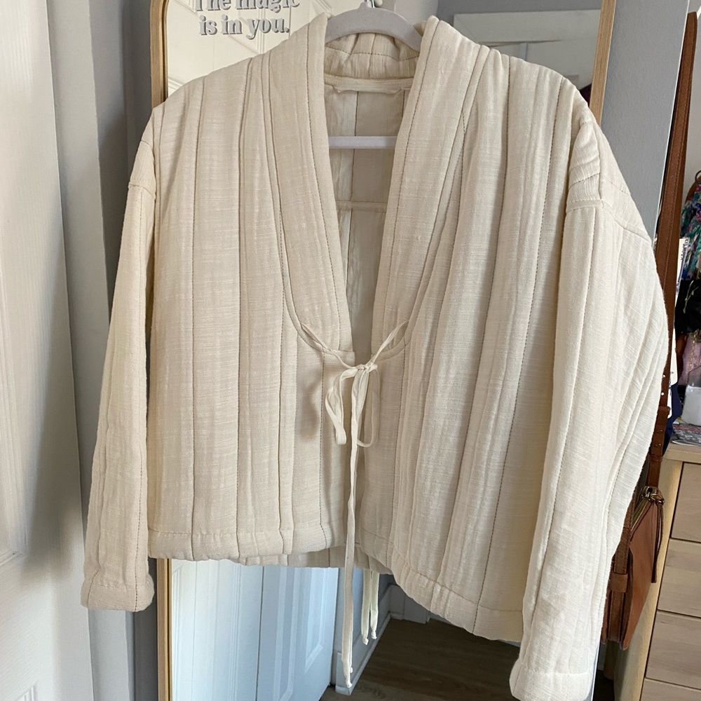 Cream gauze jacket